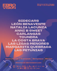 Cartel de Festival Ebrovisión 2023. Miranda de Ebro, Burgos