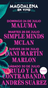 Cartel de Festival Magdalena en Vivo en Santander
