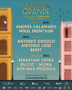 Cartel de Festival Música en Grande 2022 en Torrelavega