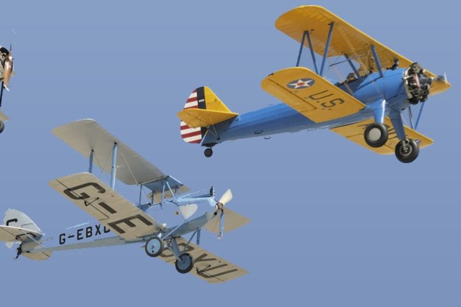 Exhibición de vuelo en Madrid