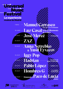 Cartel de Universal Music Festival 2022 en Madrid