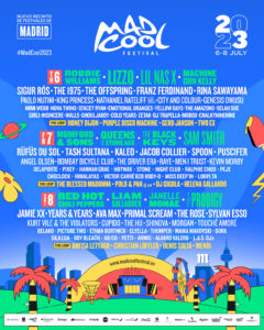 Cartel de Mad Cool Festival 2023. Madrid