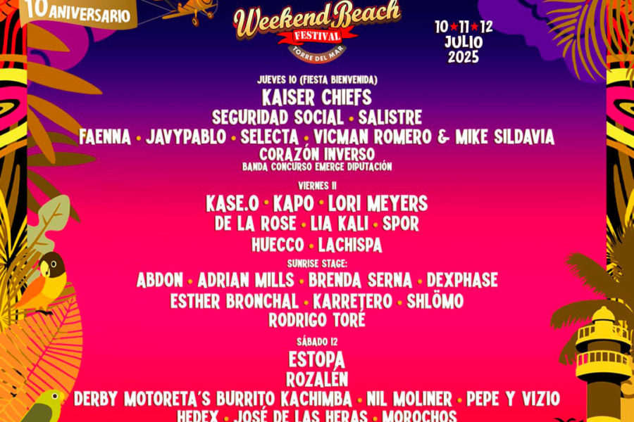 Weekend Beach Festival 2025. Torre del Mar