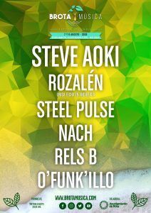 Cartel de Festival Brota Música 2020. Rota, Cádiz