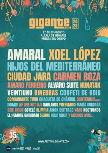 Cartel de Festival Gigante 2021 en Alcalá de Henares
