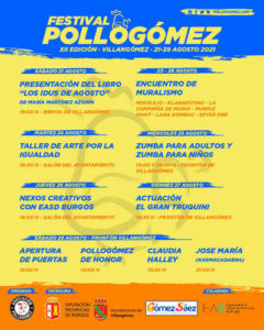 Cartel de Festival Pollogómez 2021. Villangómez, Burgos