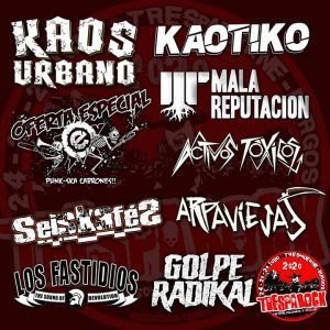 Cartel de Festival Tresparock 2020. Trespaderne
